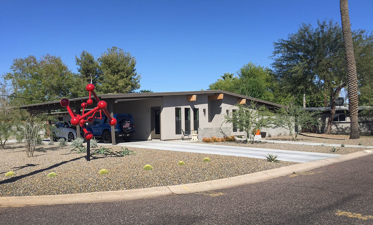 Houses in the Marlen Grove neighborhood designed by Ralph Haver