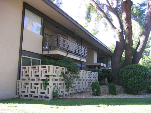 Modern block fences in Phoenix Arizona