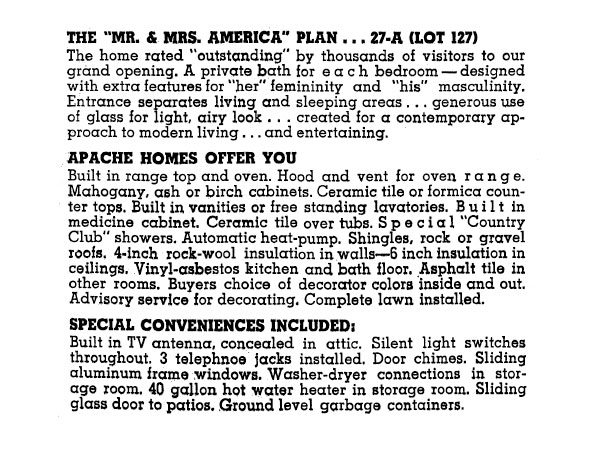 Vintage ads for Country Club Estates in Mesa
