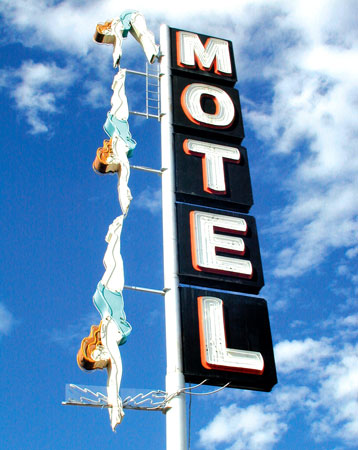 The Diving Lady Neon Sign in Mesa