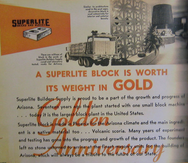 Superlite blocks in Phoenix Arizona